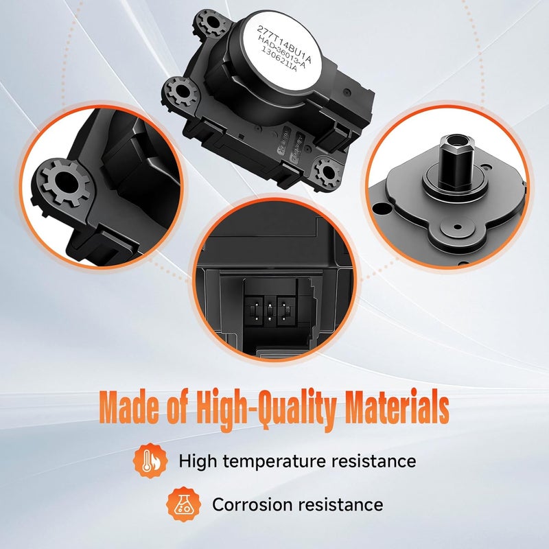 HIPADA 277T14BU1A HVAC A/C Intake Heating Flap Motor Actuator Bracket Compatible with Nissan Rogue 2014 2015 2016 2017 2018 2019,Heater Valve Motor Replace 277T1-4BU1A Heater Valve Motor - Image 5
